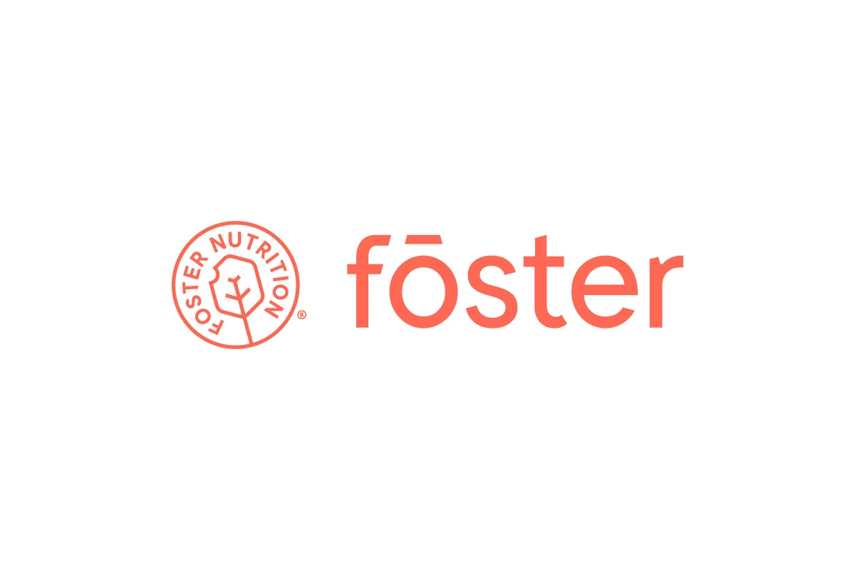 Logotype et symbole circulaire de Fōster Nutrition