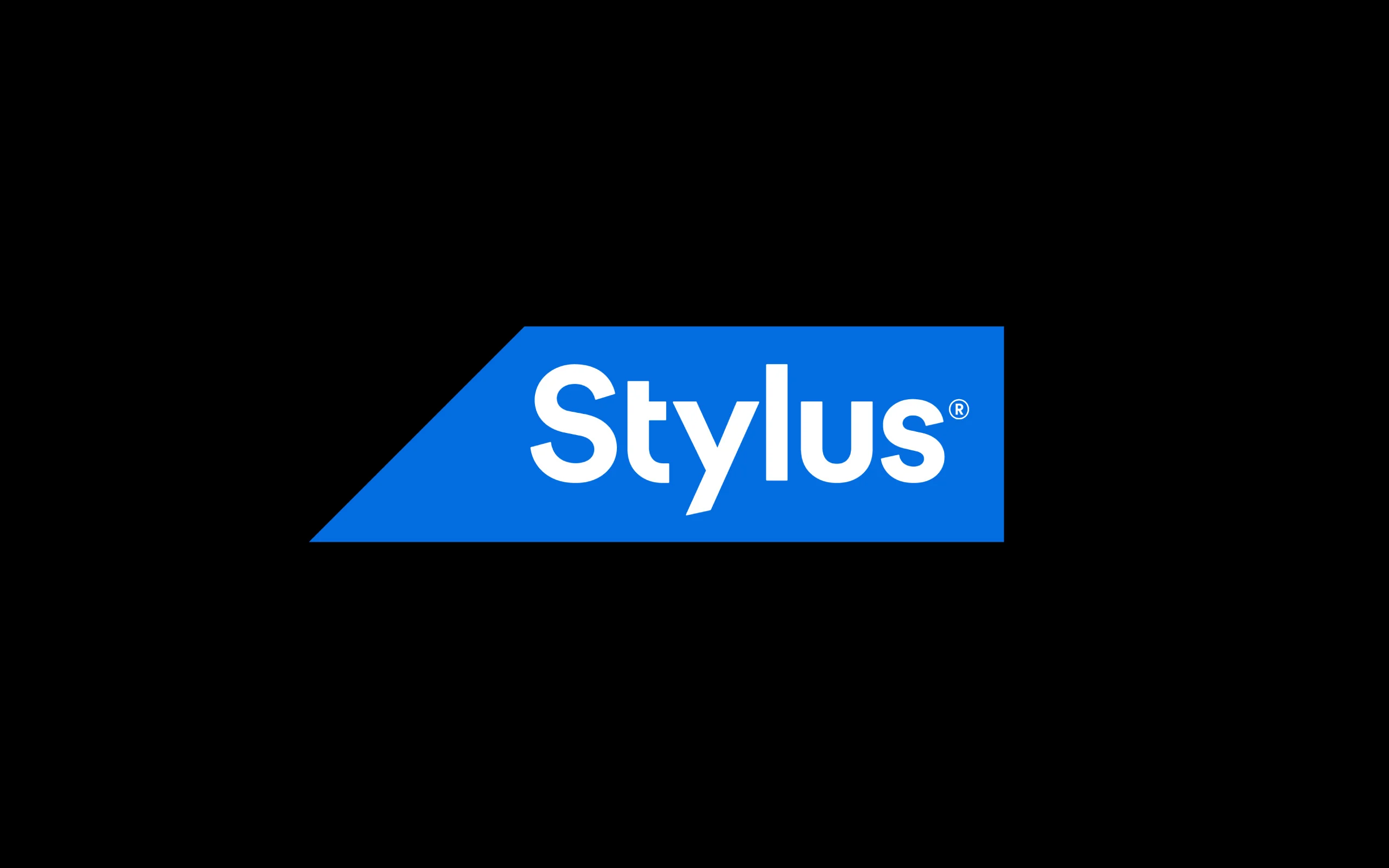 Logotype Stylus sur fond noir