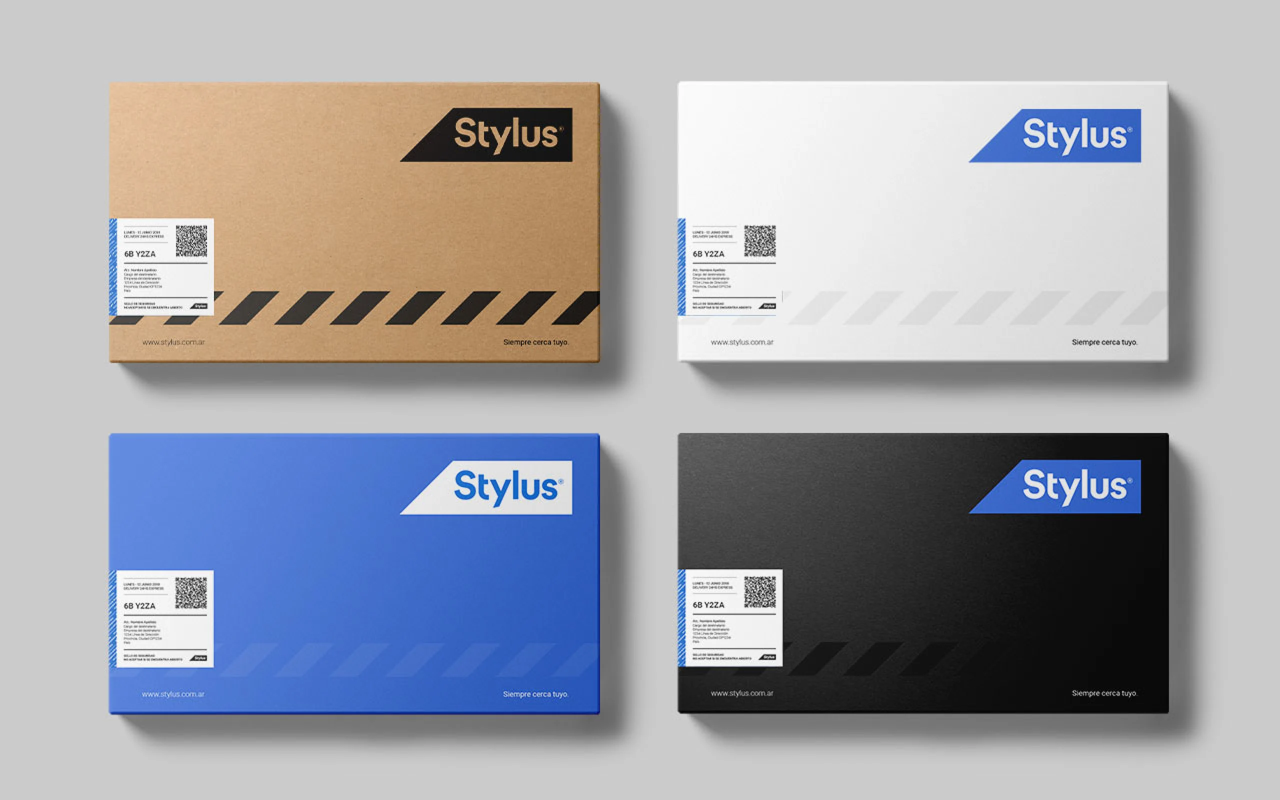 Boîtes d’expédition Stylus utilisant le système visuel