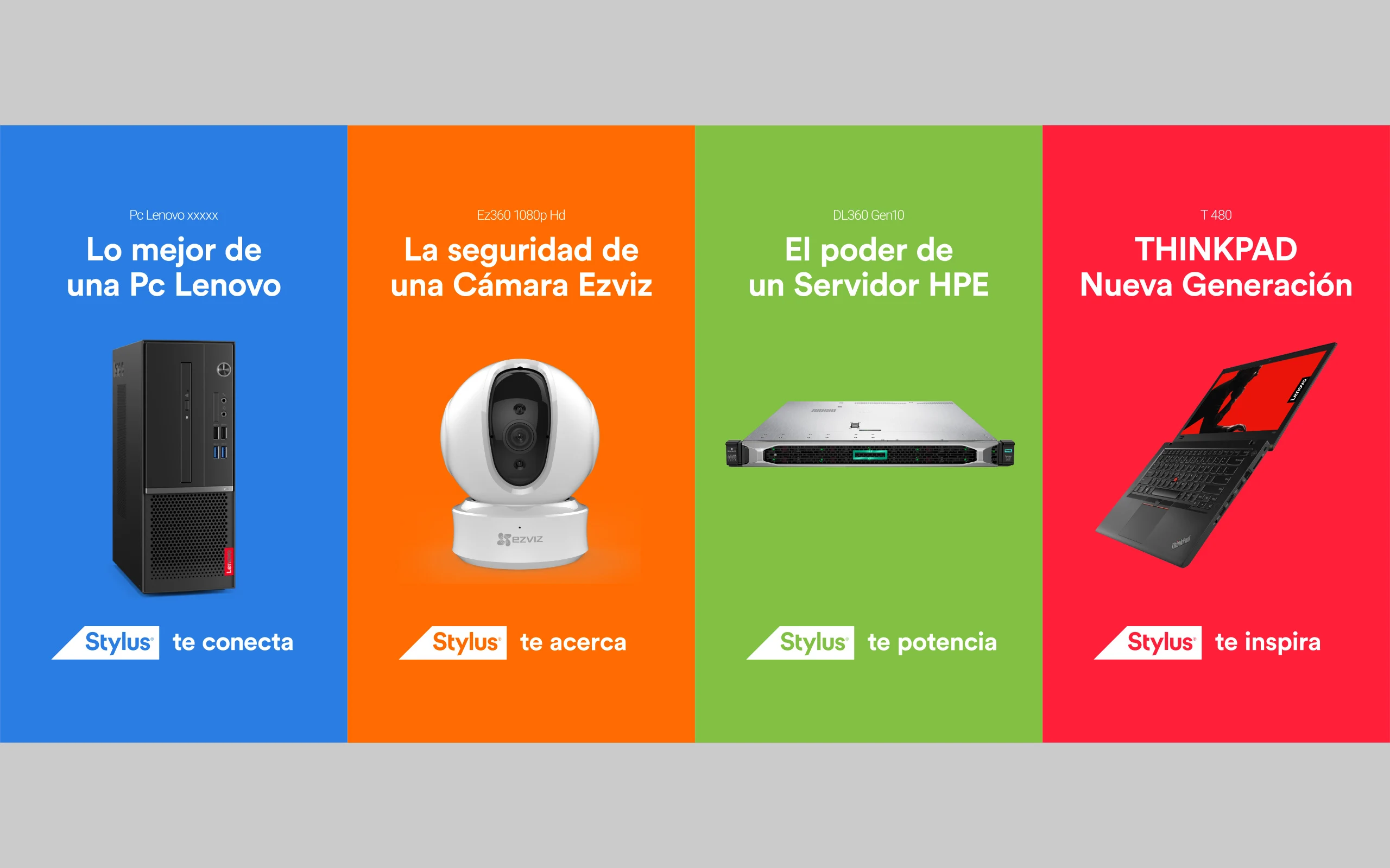 Affiches de campagnes technologiques multimarques de Stylus